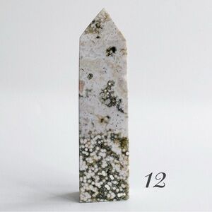 8th vein Ocean Jasper tower, orbicular ocean jasper, Crystal decor